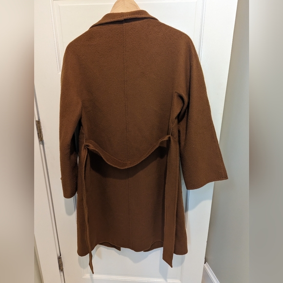 MaxMara Lilia Cashmere Cardigan Coat in Tobacco - Picture 3 of 6